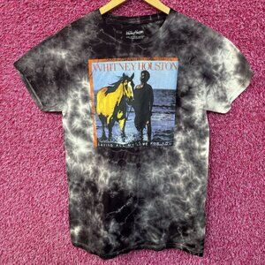 Whitney Houston Self-Titled Album Cover tie dye Tee size small